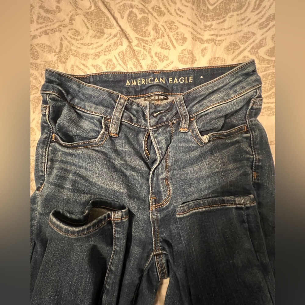 American Eagle Jeans Next Level Stretch Hi Rise Jegging 4 Long